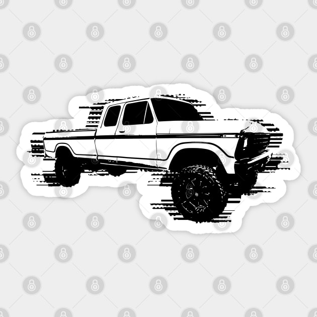 Ford F-250 Supercab - Lifted Sticker by mfz